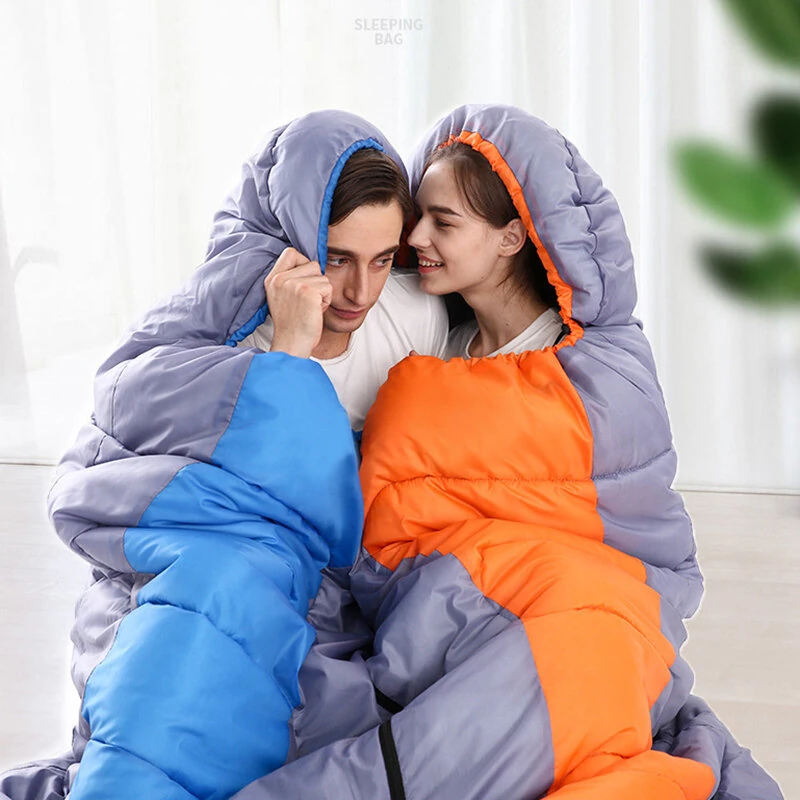 (image for) 2200g Camping Sleeping Bag For -10~20℃ Temperature, Ultralight Waterproof 4 Season Warm Envelope Backpacking Sleeping Bags for Outdoor Traveling Hiking